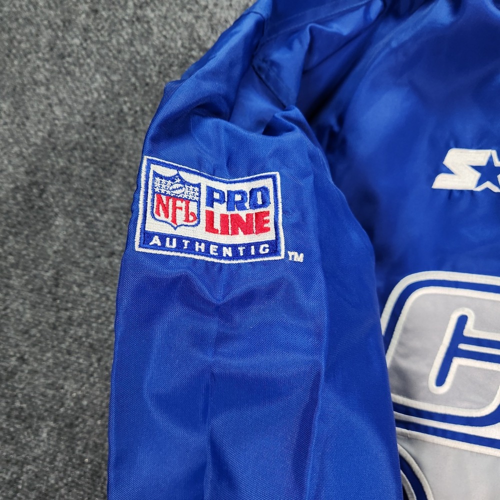 Vtg Indianapolis Colts Starter Jacket XL Blue 90s NFL Pro Line Pullover Lined - Picture 7 of 12